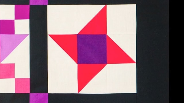 Beginner Patchwork Sampler quilt with Sallieann Harrison - Block 1