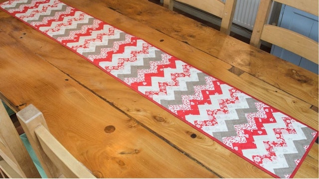 Zig Zag Table Runner with Anne Baxter
