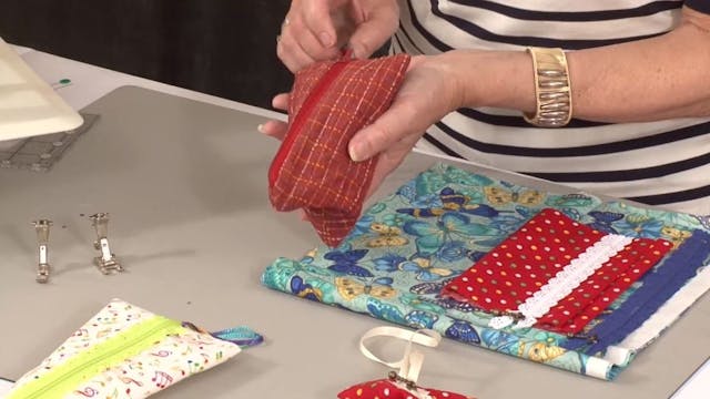 Fabric Humbug Bag with Valerie Nesbitt