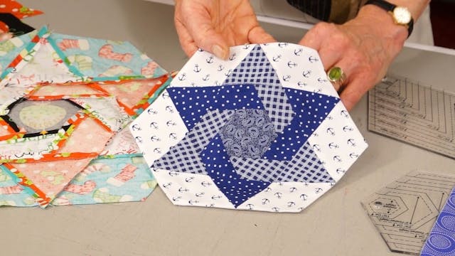 Star of David Patchwork Block with Je...