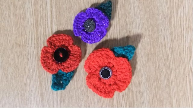 TASTER: Crochet Poppy with Gaynor White