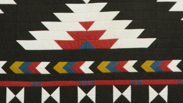 Navajo Blanket Quilt - Chevron Bands with Anne Baxter
