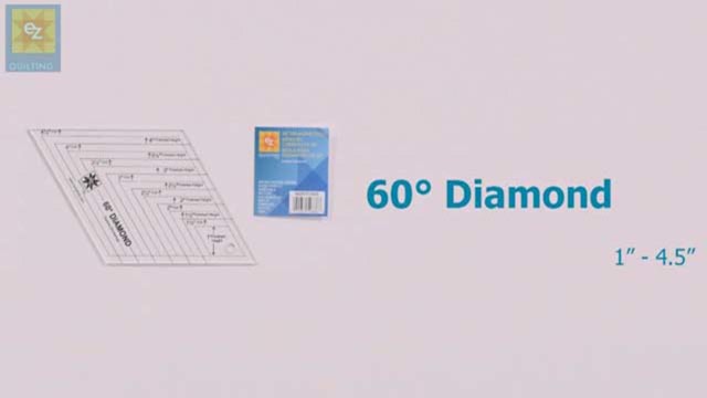 How to Use the EZ Quilting 60 Degree Diamond Template with Jennie Rayment