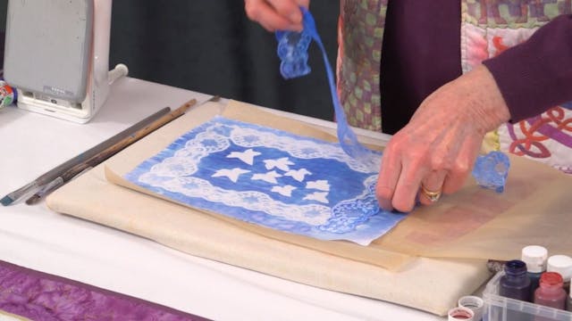 TASTER: Transfer Painting with Lace w...