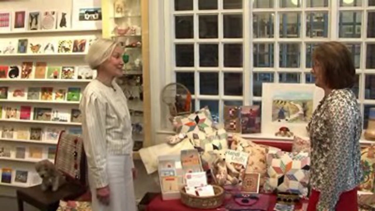 Visit to the Jen Jones Shop at the Welsh Quilt Centre justhandson.tv