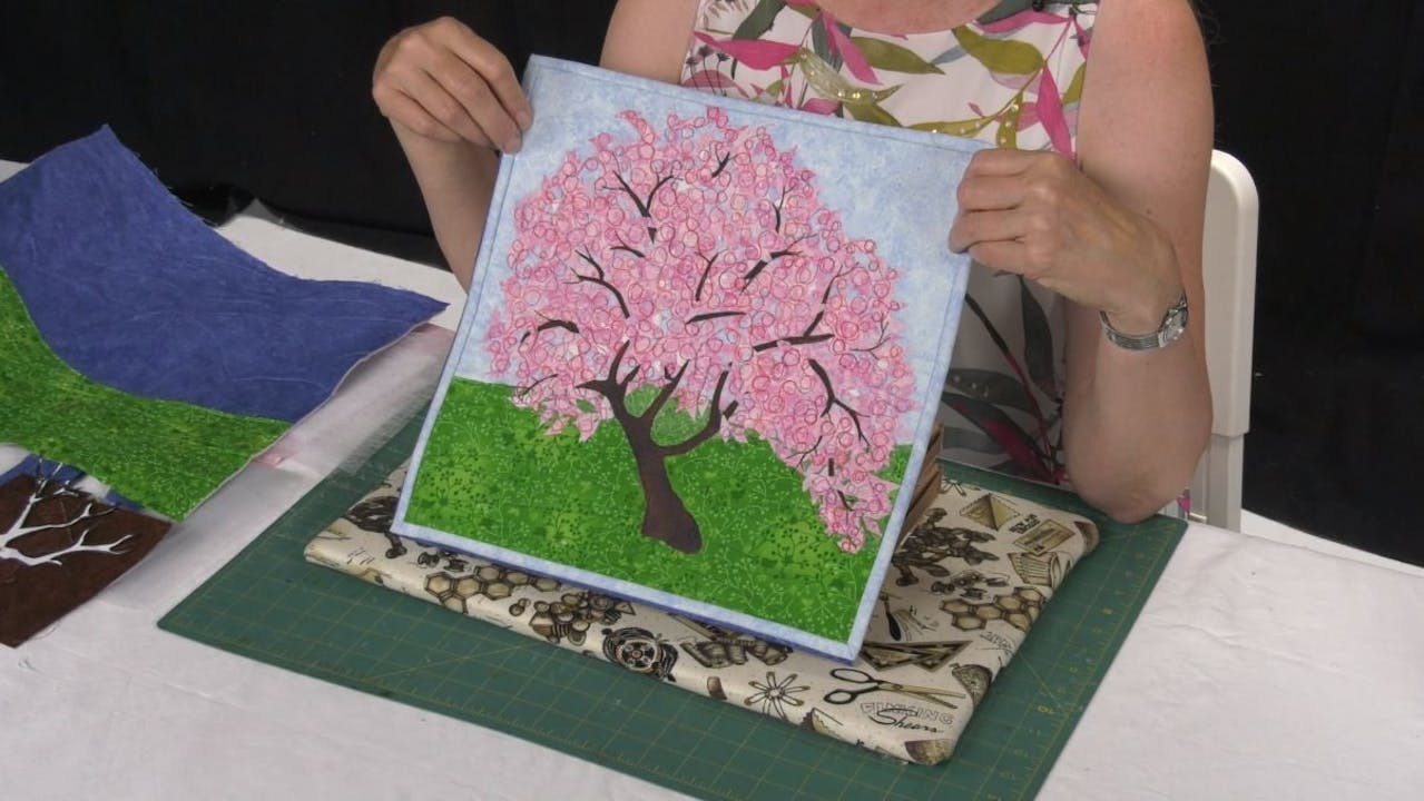 Cherry Blossom Confetti Applique with Kate Findlay justhandson.tv