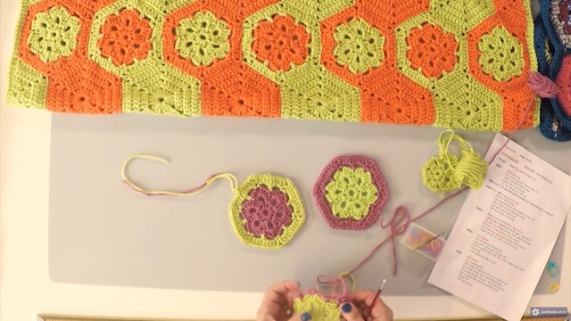 Star Crochet Hexagons : Hexagon Crochet Series Part 3 with Jane Czaja