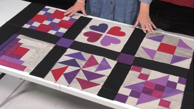 Beginner Patchwork Sampler Quilt Series with Sallieann Harrison - Quilt Layout