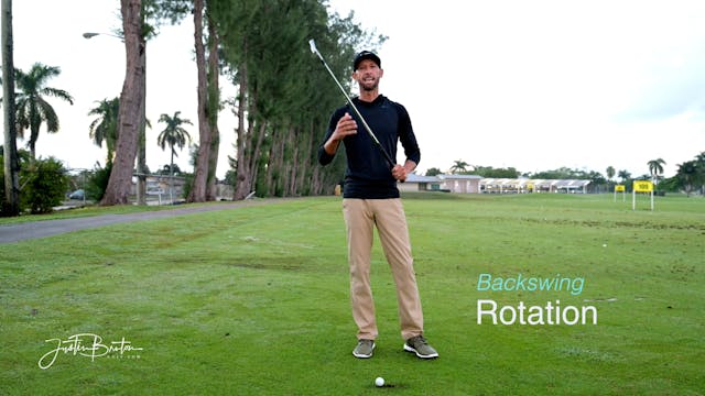 Creating Backswing Rotation 