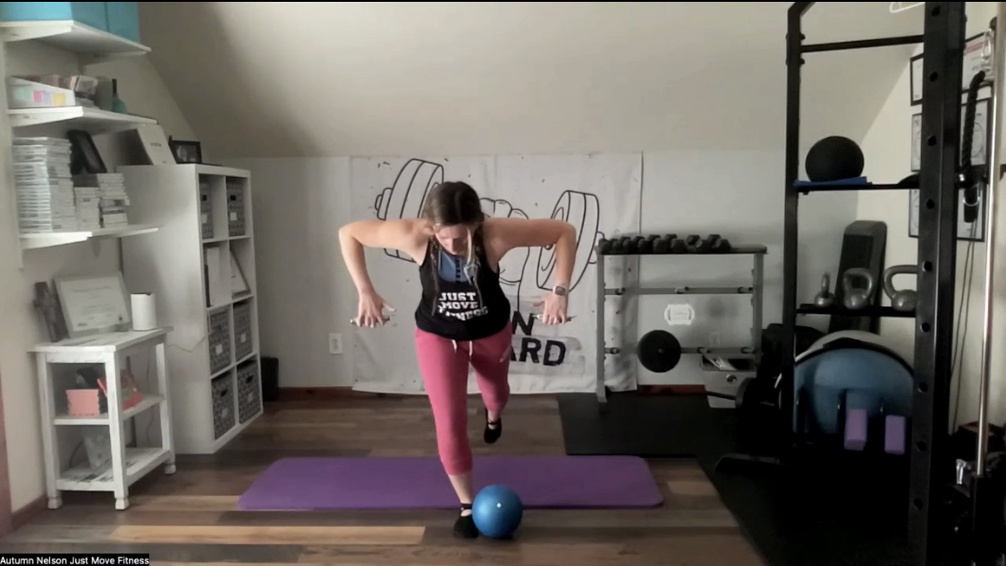 BLAST With a Pilates Ball + Hand Weights