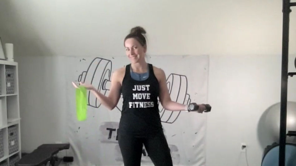 Mini Pyramids Using Mini Bands and Dumbbells 