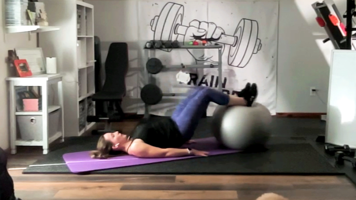 30 Minute Stability Ball + Dumbbell Strength Supersets