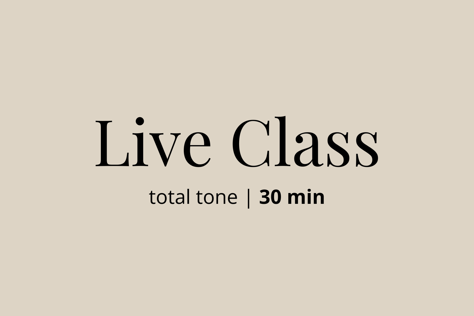 Total Tone | 4.9.25 | 30 min
