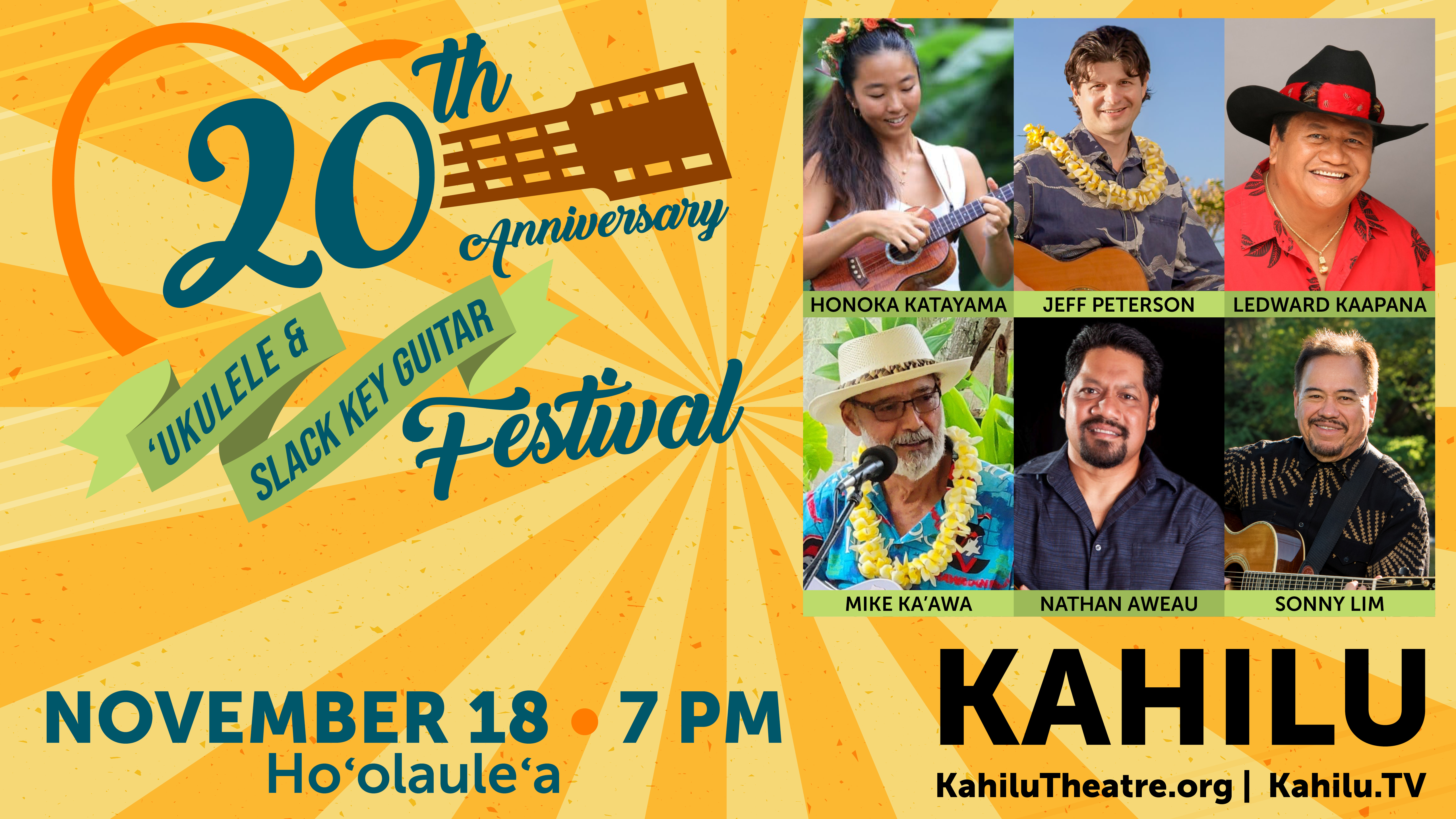 20th Anniversary 'Ukulele & Slack Key Guitar Festival - HO'OLAULEA