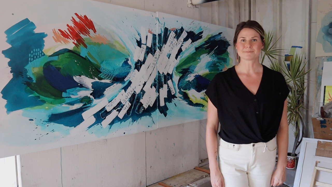 Alenuihaha Channel (Great Billows Smashing) by Bailey Ferguson