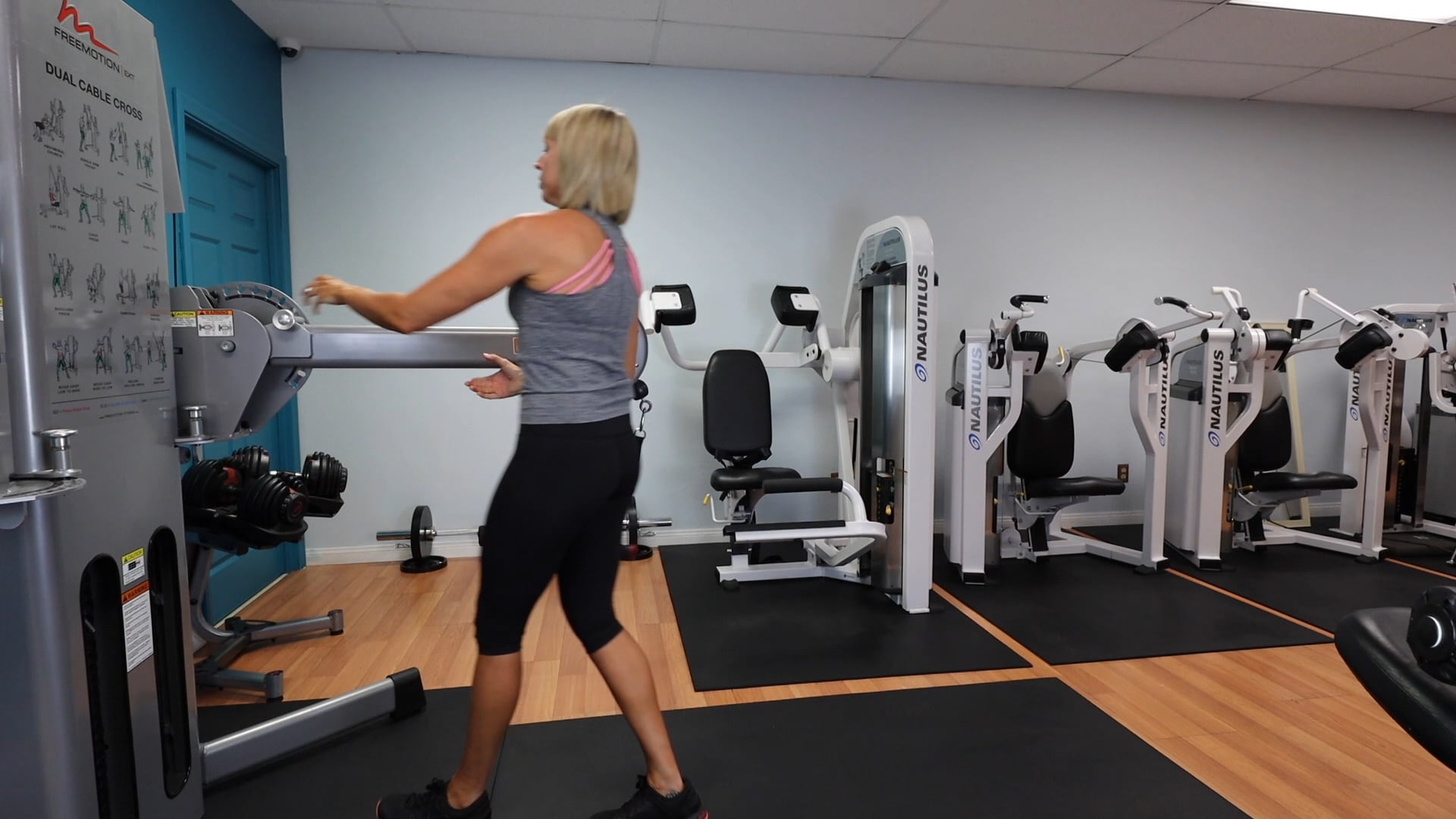 Cable Machine Oblique Chops Gym