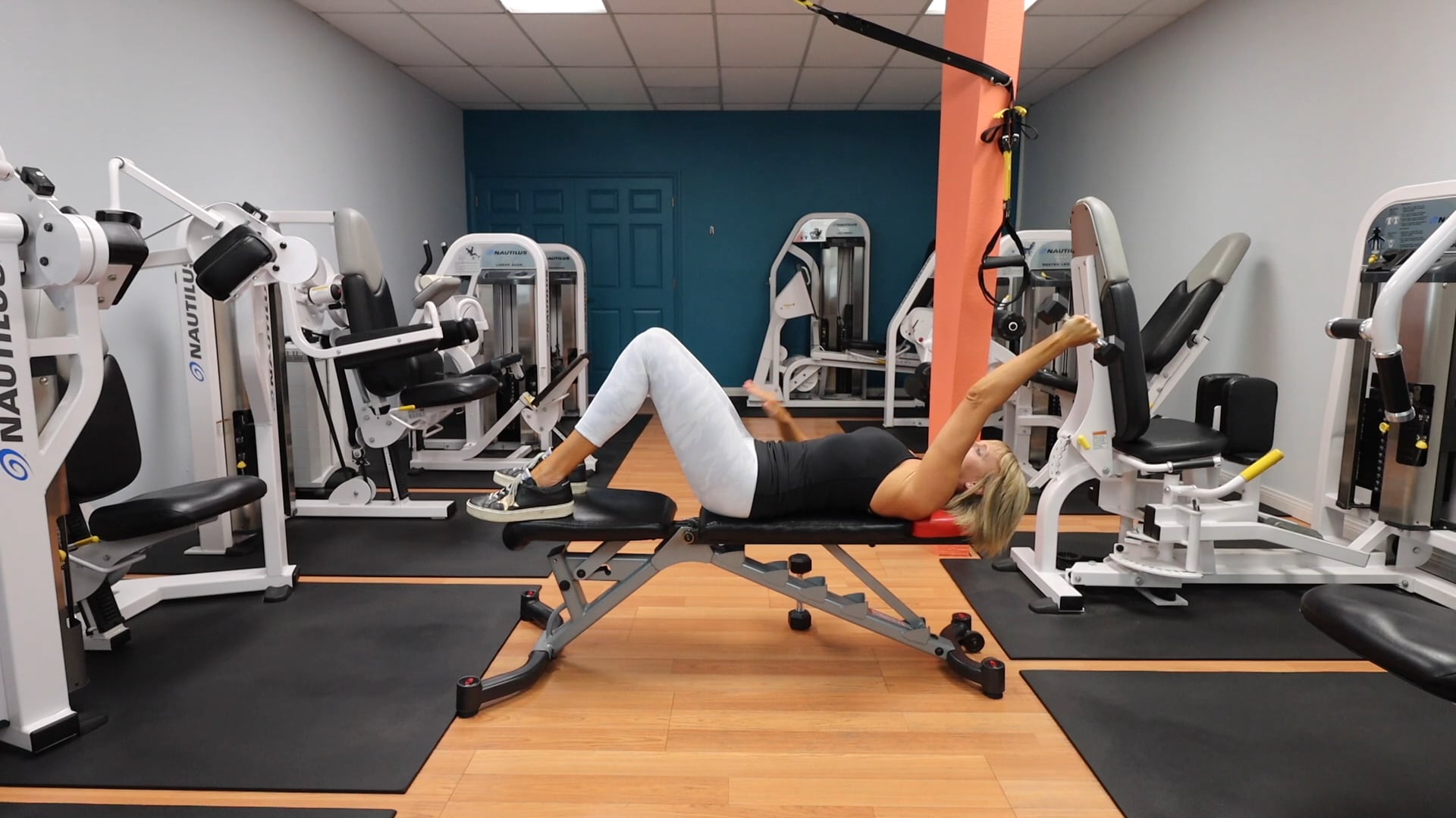 Dumbbell Double Arm Overhead Tricep Extensions Gym