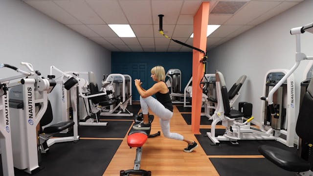 Bench Step Ups Gym