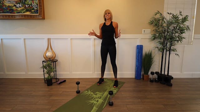 Stationary Lunge with Dumbbell Punch