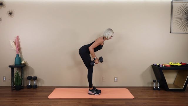Standing Dumbbell Double Lat Rows - Demo