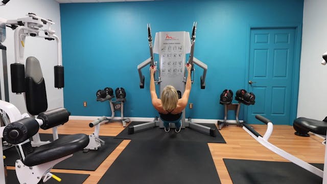 Pullups with Straight Legs on Cable M...