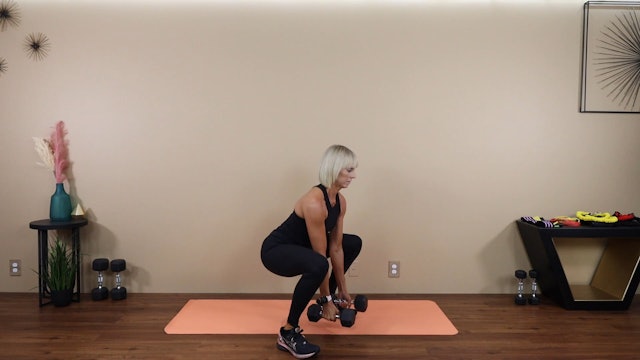Squat with Dumbbell Bicep Curl - Demo
