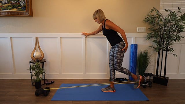 Standing Kick Backs with Long Band