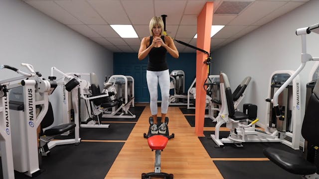 Bench Alternating Step Overs Gym