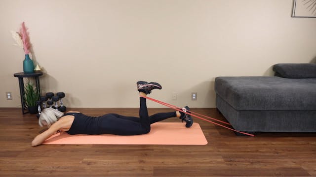 Prone Single Leg Hamstring Curl with ...