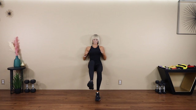 Wall Squat with Leg Extension - Demo