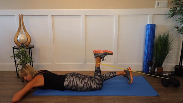 Prone Single Leg Hamstring Curl with ...
