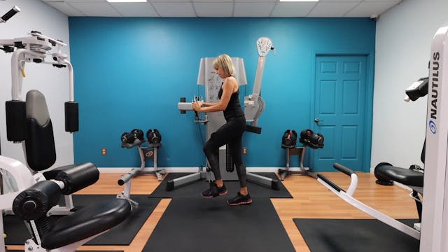Cable Machine Single Leg Glute Pushdo...