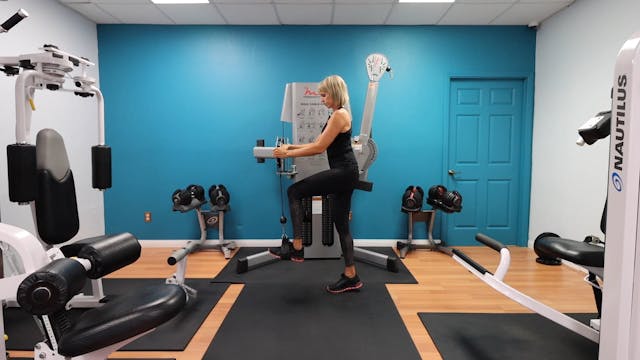 Cable Machine Single Leg Glute Pushdo...