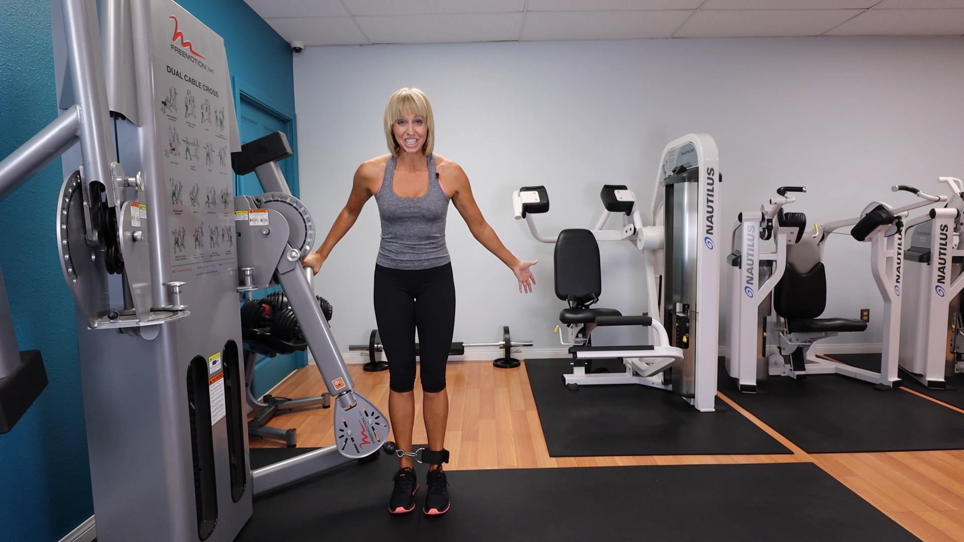 Cable Machine Single Leg Hip Abduction Gym