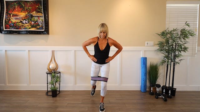 Triple Glute Toe Touch with Band
