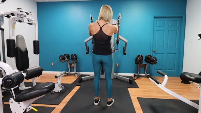 Pullups with Straight Legs on Cable M...