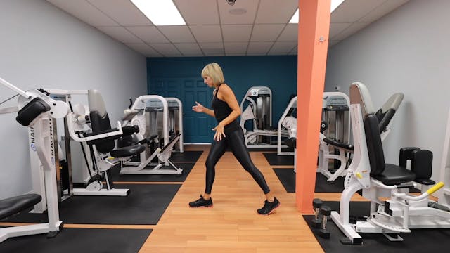 Heel Supported Lunges Gym