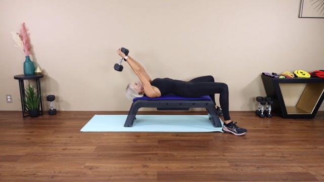 Dumbbell Pullovers on Bench (Chair) -...