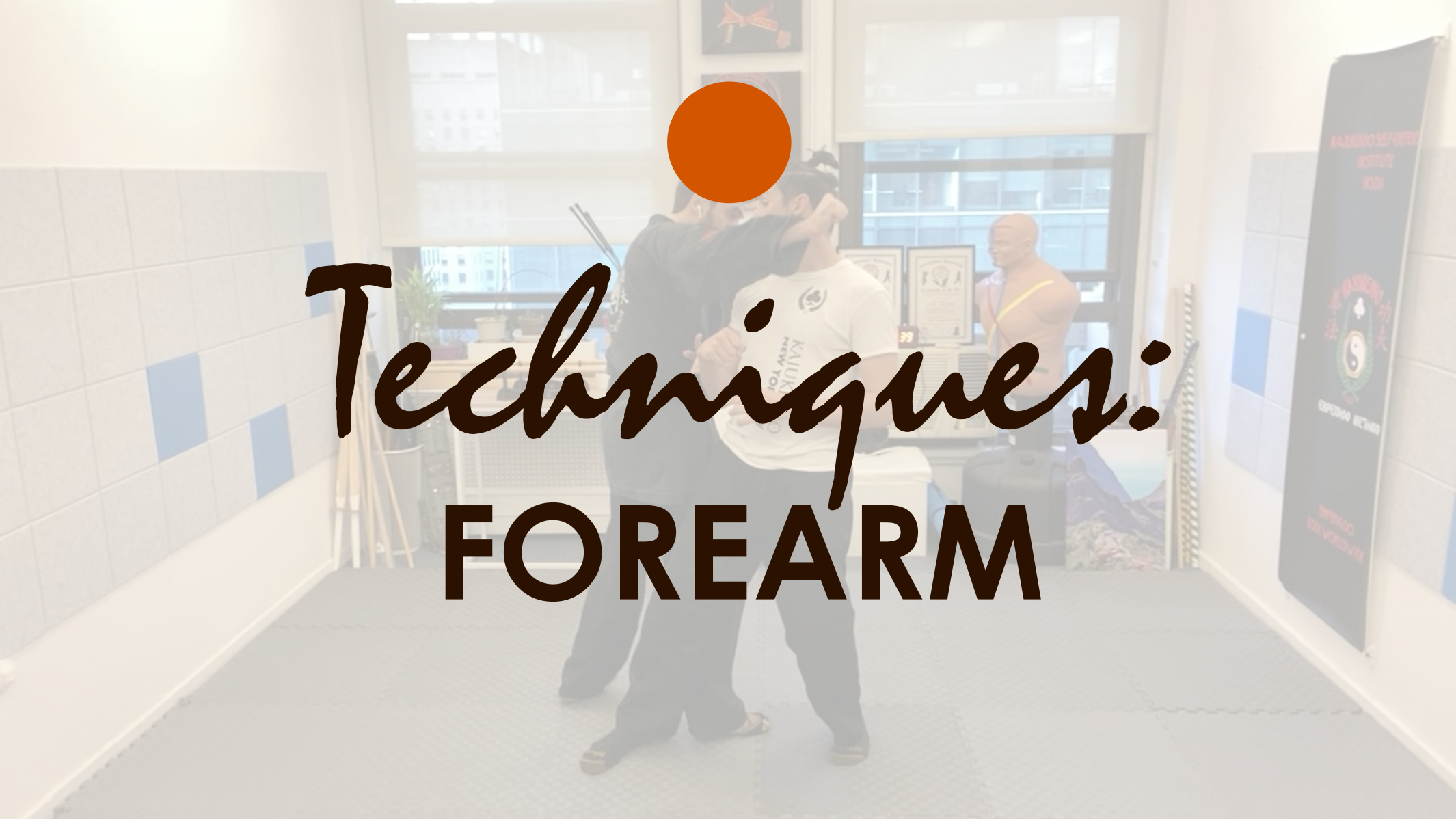 SAMPLE TECHNIQUES EMPHASIZING THE USE OF FOREARMS