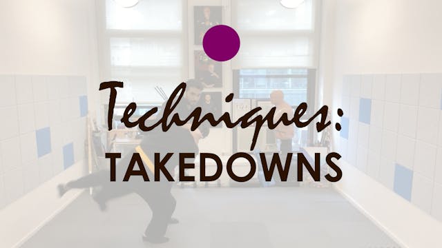 TECHNIQUES EMPHASIZING TAKEDOWNS