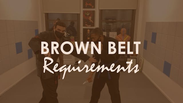 BROWN BELT REQUIREMENTS