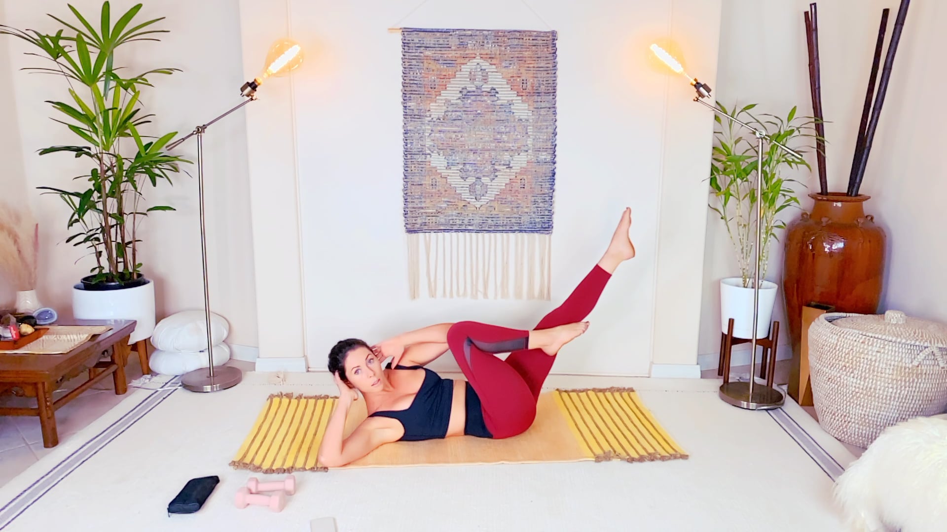 BONUS** LIVE 45 Min Slim, Sculpt & Stretch w mini band & weights w music