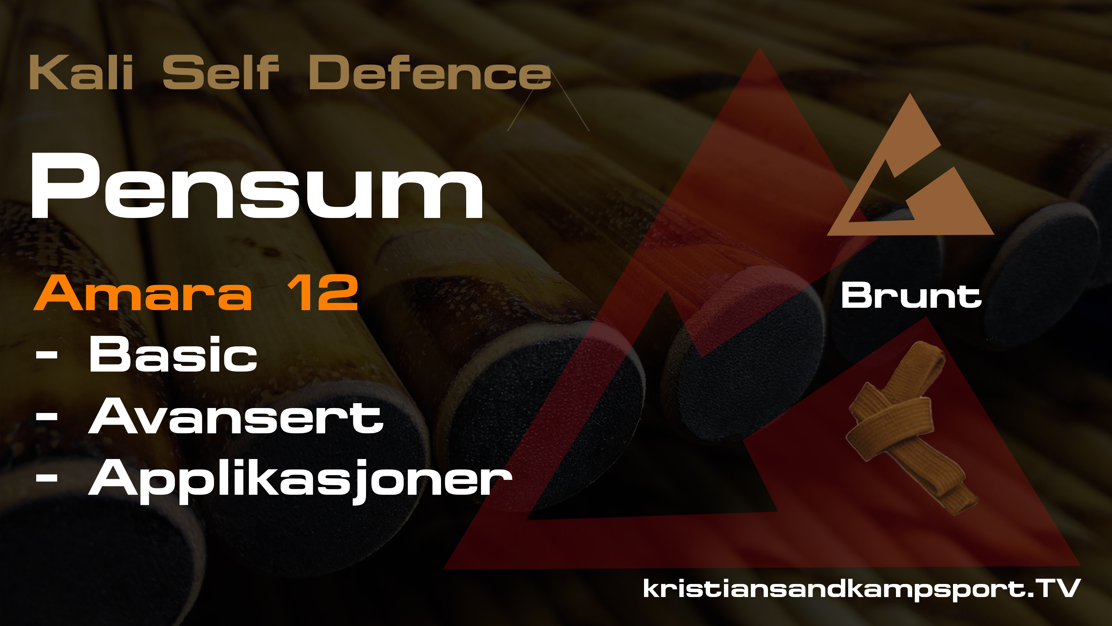 Kali Self Defence - Pensum- Brunt- Amara 12 