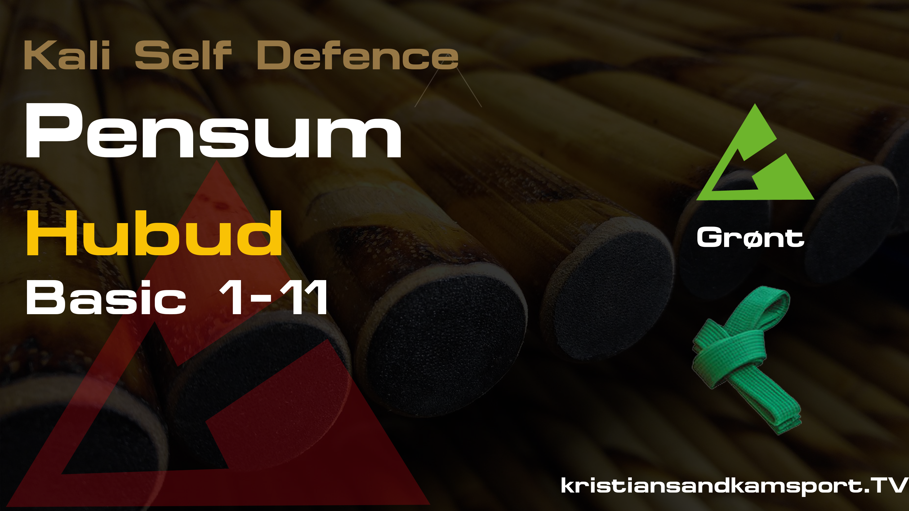 Kali Self Defence- Pensum- Grønt- Hubud Basic 