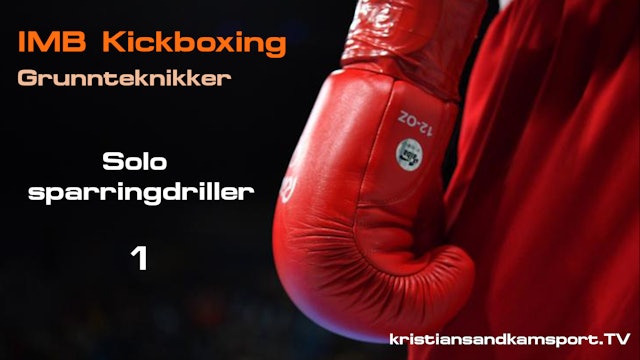 Kickboxing solo sparringsdrill 1