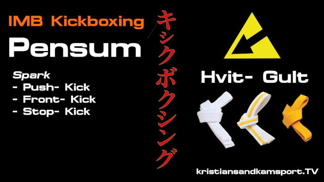 Kickboxing- Pensum Front Kick