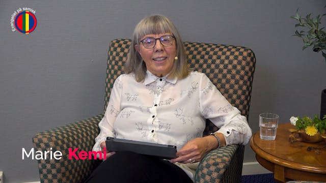Evangeliet på samisk med Marie Kemi (...