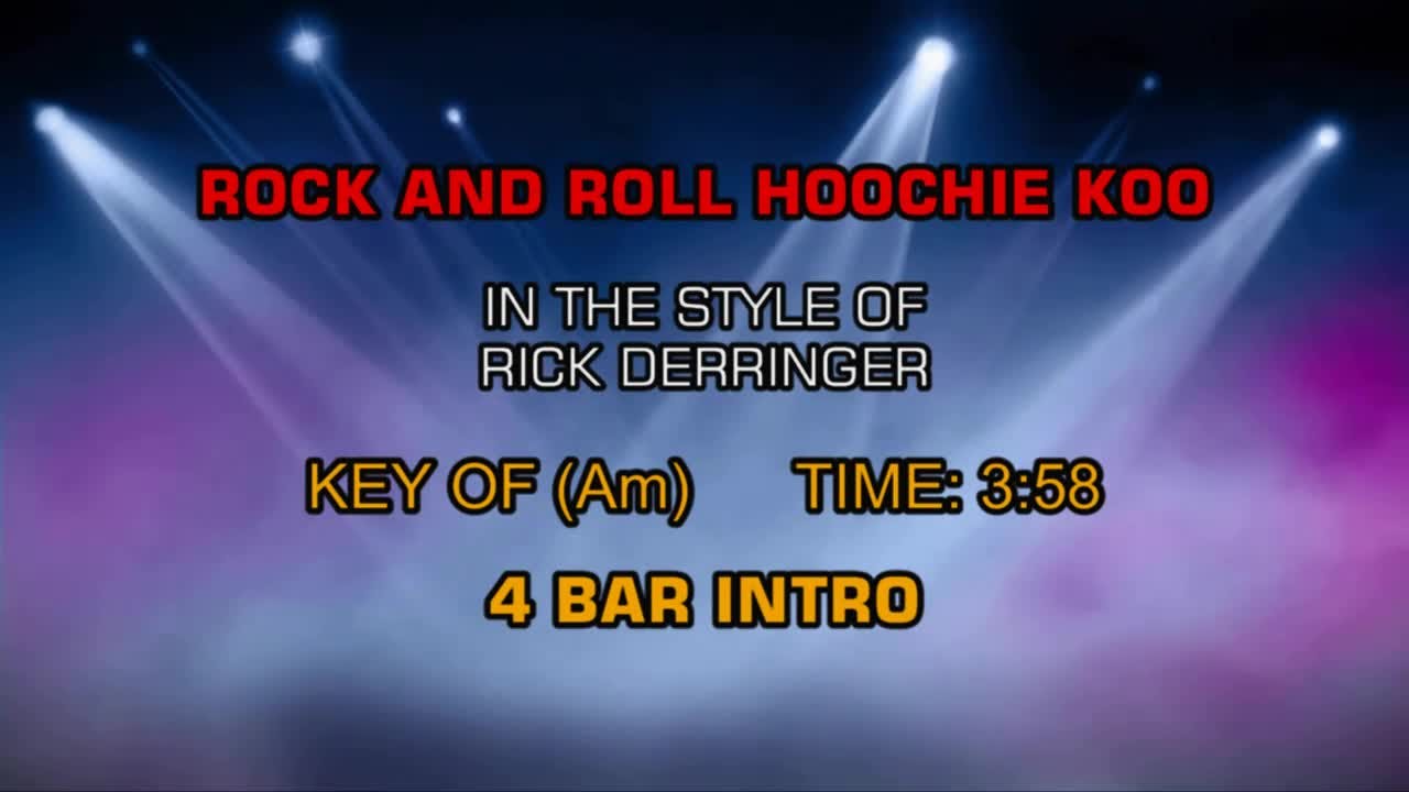 Rick Derringer Rock And Roll Hoochie Koo Karaoke Cloud