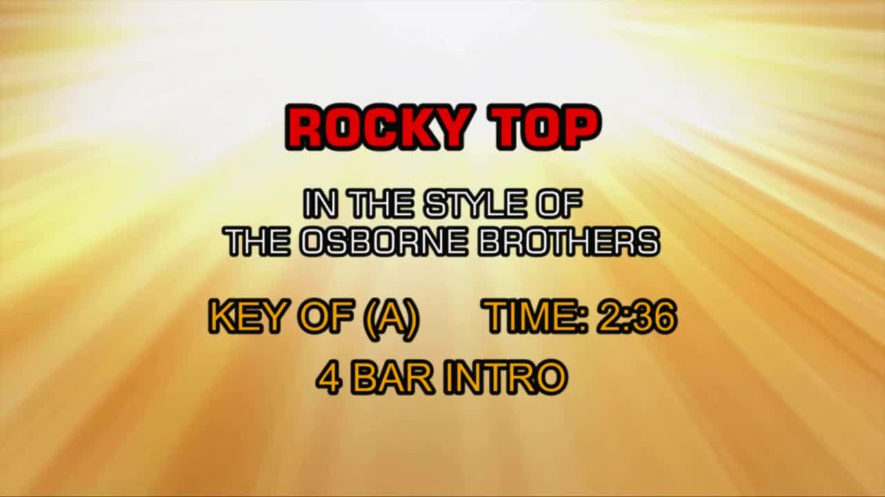 Osborne Brothers The Rocky Top Land I Love Karaoke Cloud