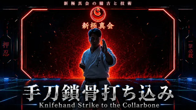 【基本】手刀鎖骨打ち込みKnifehand Strike to the C...